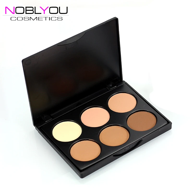 

NOBLYOU New Professional 6 Colors Brand Makeup Blush Palette in Matte Face Blusher Powder Palette Makeup Kits
