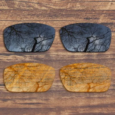 Black and Yellow ToughAsNails поляризованные Сменные линзы для солнцезащитных очков для топливных элементов Оукли-несколько вариантов - Цвет линз: Black and Yellow