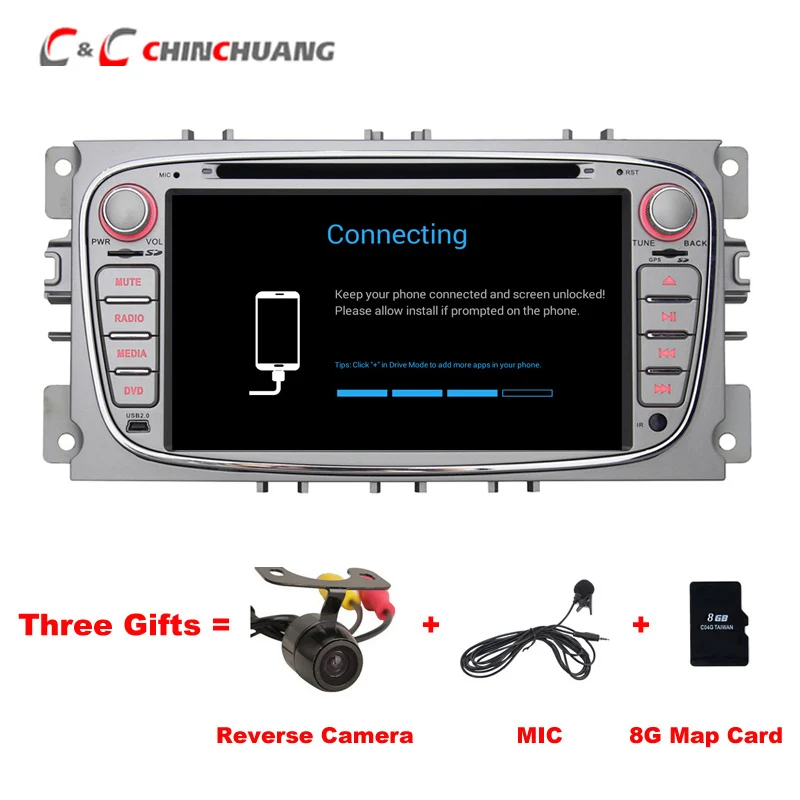 

Free Mic and Camera ! Car Radio Player for Ford Mondeo S-max Focus Galaxy Kuga C-Max Support OBD DAB+ With GPS Navi WiFi DVR BT