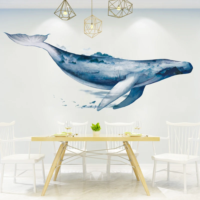 

[SHIJUEHEZI] Fish Wall Stickers for House Kids Rooms Baby Bedroom Kindergarten Decoration DIY Cartoon Wall Decals