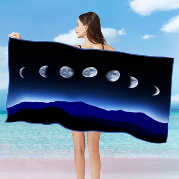 

Romantic Landscape Pattern Beach Towel Quick Drying Towel For Outdoor Travel Beach Travel Non-stick Sand Bath Towel Tapestry