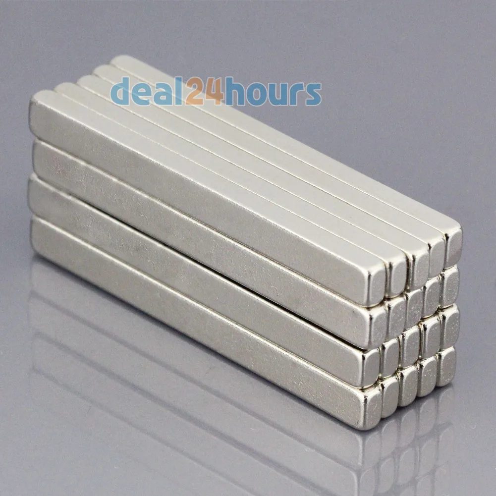 

OMO Magnetics 20pcs N50 Super Strong Block Cuboid Neodymium Magnets 50 x 5 x 3mm Rare Earth