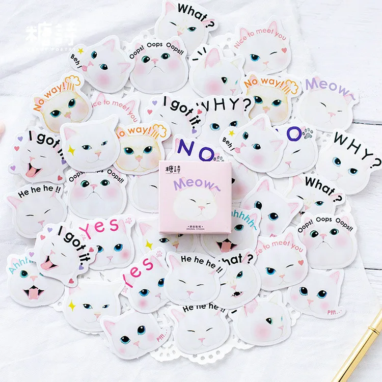 40 шт./упак. паров волна Тотем милые наклейки пакет разместил его Kawaii планировщик для скрапбукинга Тетрадь офисных принадлежностей - Цвет: M