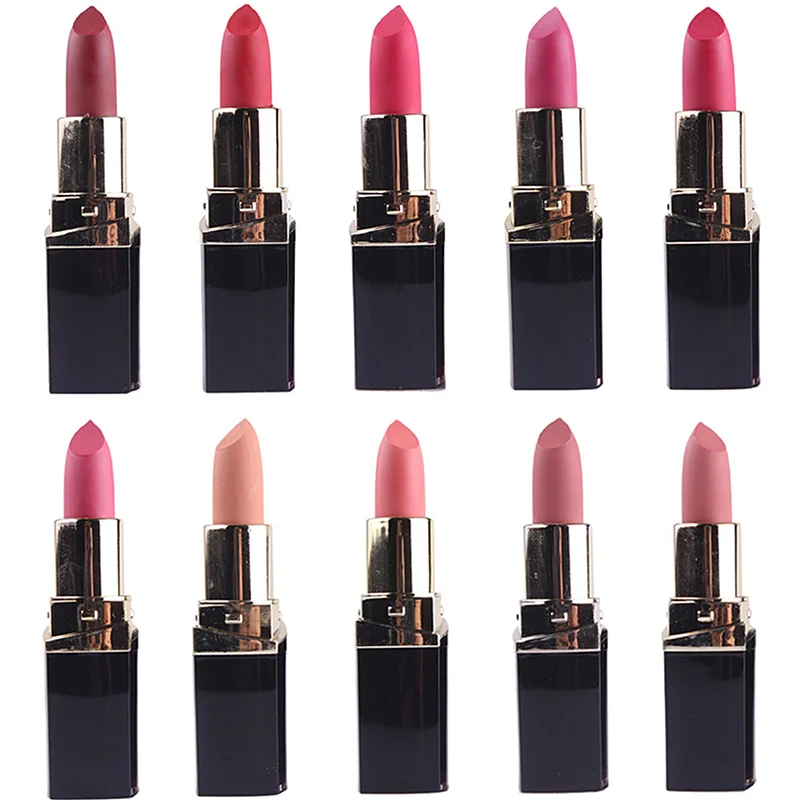 

Wholesale 42 PCS/LOT Beauty Sexy Matte Lipstick Waterproof Long Lasting Lipstick Set MISS ROSE Brand Comsmetic Kits Makeup Tools