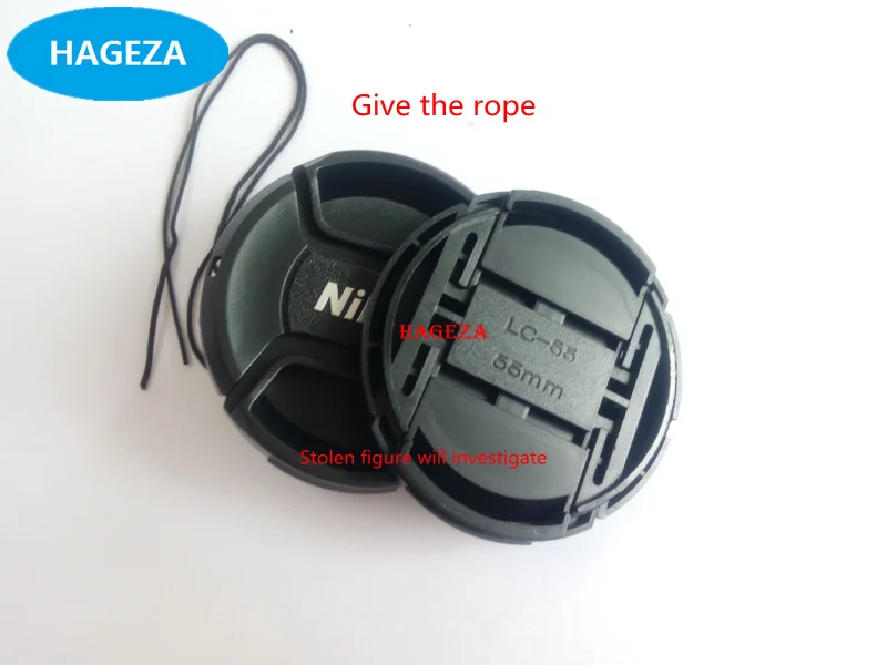 

New 55mm LC-55 Snap-On Front Lens Cap/Cover AF-P 18-55mm D3300 D3400 D5300 D5500 for Nikon all DSLR lenses with rope