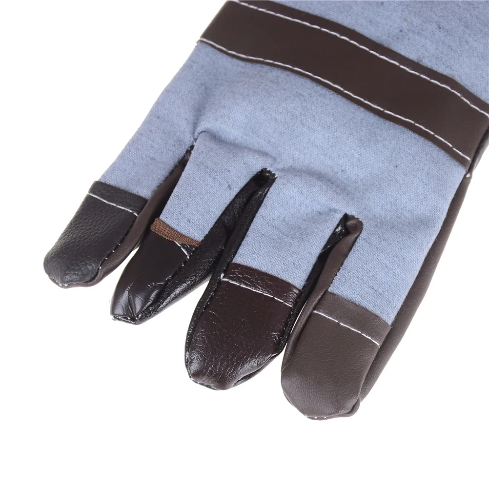 1 paar Verdickung Leder Schweißen Handschuhe Leder Schweißen Handschuhe Wärmedämmung Arbeit Schutz Liefert DIY Holz Arbeits
