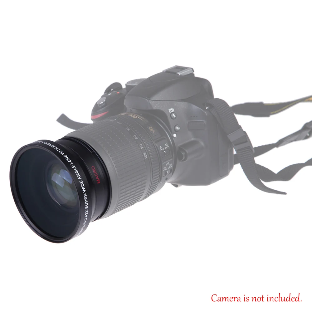 67 мм 0,43 × цифровая камера HD широкоугольный объектив для Canon Rebel T5i T4i T3i 18-135 мм 17-85 мм и Nikon 18-105 70-300VR