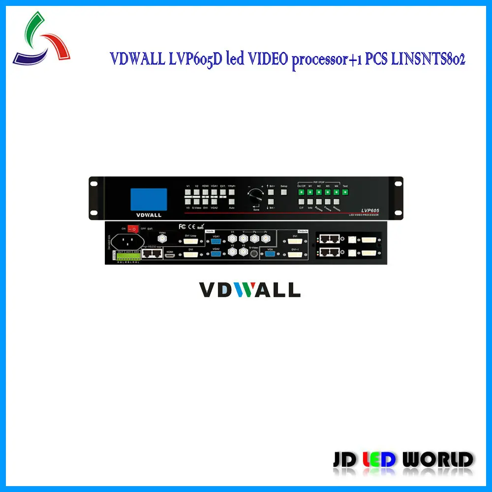 VDWELL LVP605D HD led экран видео процессор + Linsn отправка карты TS802 (TS801) Бесплатная