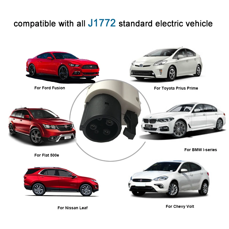 16A J1772 EVSE EV вилка level1 зарядное устройство тип 1 schuko 5 м кабель для электрического