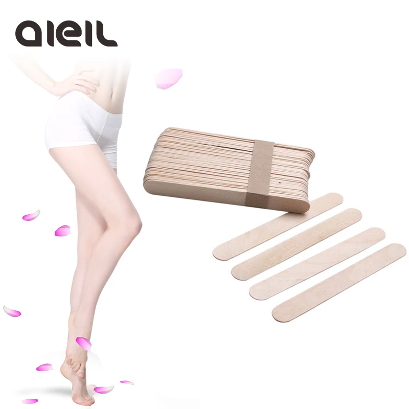 Buy 10PCS Wooden Body Hair Removal Sticks Wax Waxing