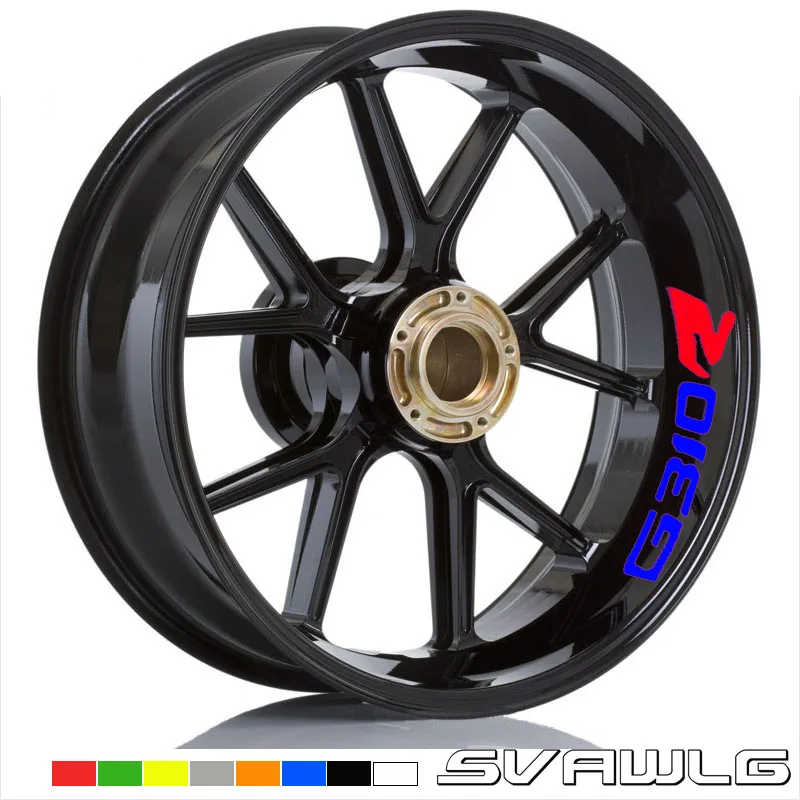 

Motorcycle front and rear wheels Edge Outer Rim Sticker Reflective Stripe Wheel Decals For BMW G310GS g310gs