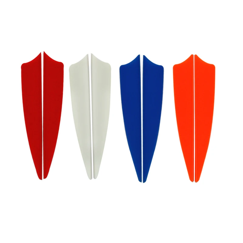 3 Inch Archery Shield Vane Tpu For Arrow Bow Hunting Outdoor Archery