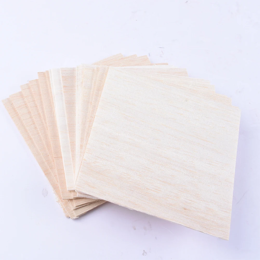 20 шт. краска Balsa пластина DIY модель хобби дом самолет Скульптура знак песок стол военный деревянный лист корабль легкий