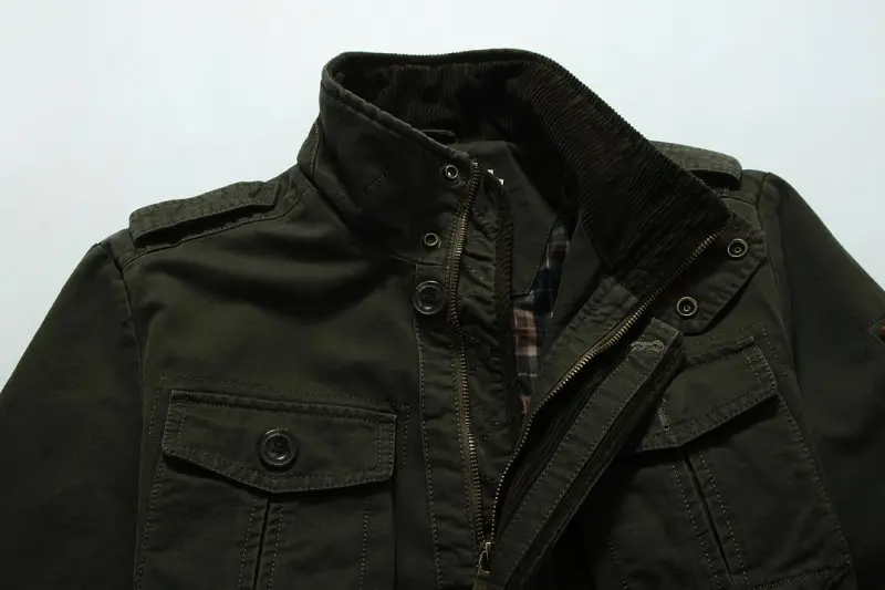 Осень-зима мужские куртки милитари пальто хлопковая ветровка Mid Длина свободные мужской джинсовый жакет брендовая одежда M-8XL