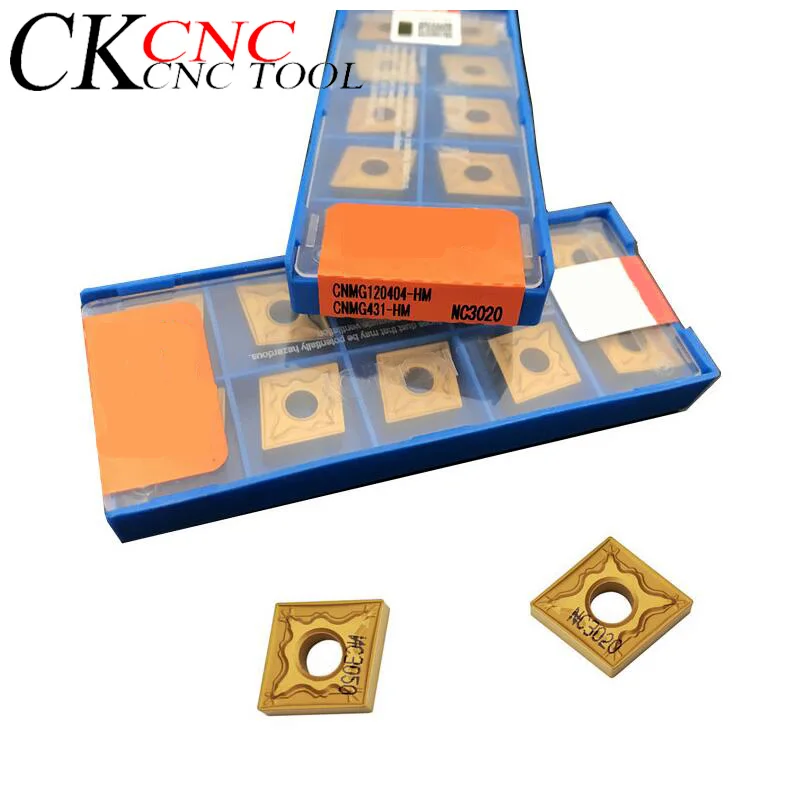 

CNMG120408-HA NC3020 high quality 10 pieces / set of CNC lathe turning tool carbide inserts CNMG1204 for steel processing