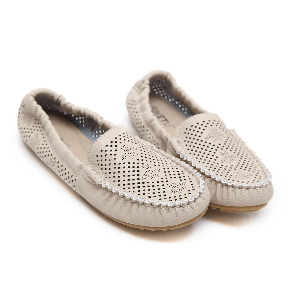 

Women Shoes 2018 autumn Spring Fashion Soft hollowed out Casual Flat Shoes Peas Non-Slip Outdoor Shoes zapatillas mujer