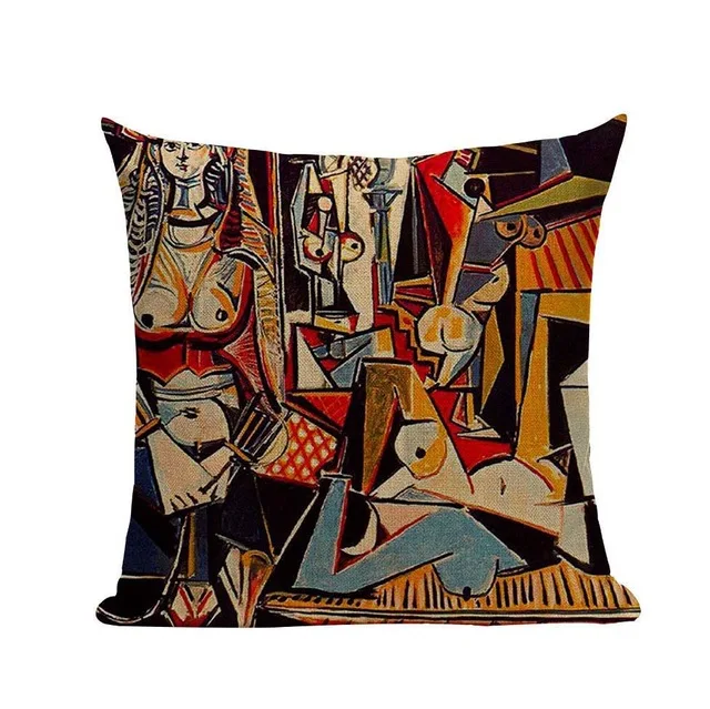 Пабло знаменитый Пикассо картины подушки Чехлы Звездная ночь сюрреалистичность абстрактное искусство бежевый чехол для подушки льняной Наволочки Чехол - Цвет: 8
