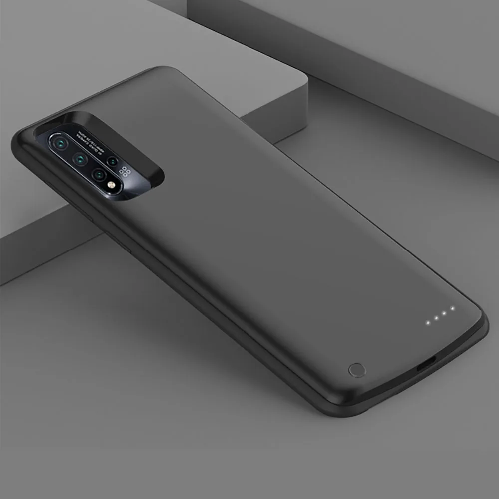 Для huawei Nova 5 Чехол для аккумулятора 6500 мАч перезаряжаемая, запасная батарея для huawei Nova 5 Pro крышка зарядного устройства тонкий Чехол - Color: Nova 5 5 Pro Black