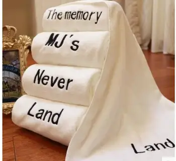 

35x7mcn cotton words embroidered white/grey/pink thicken towel wash face adult cotton sports fitness towel household