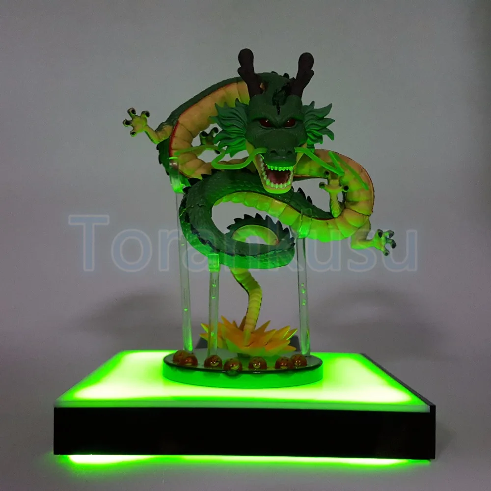 Dragon Ball Z shenron фигурку shenron светодиодный эффект База DIY Дисплей Игрушка Аниме Dragon Ball супер модель куклы diy161