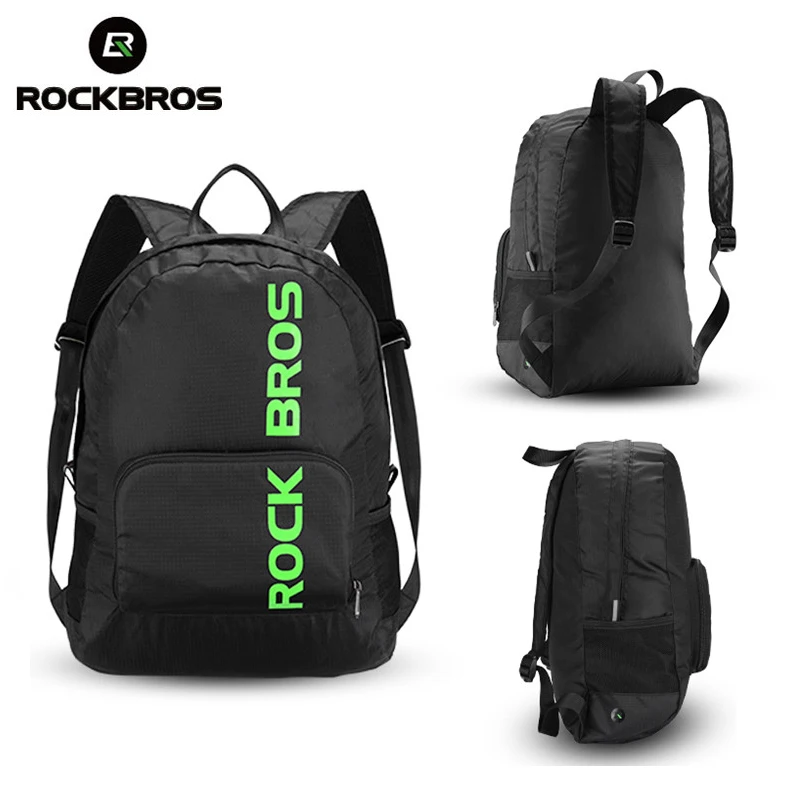 

ROCKBROS Outdoor Bags Portable Foldable Rainproof Equipment Bags Cycling Hiking Camping Travel Light Package Teenage Backpack