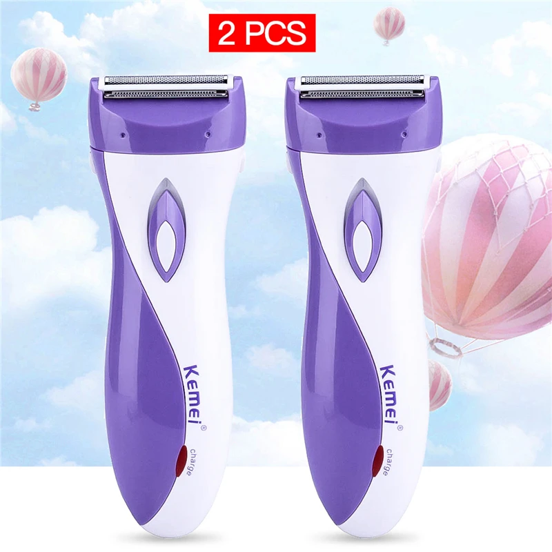 

Kemei Cordless Rechargeable Hair Remover Facial Hair Razor Trimmer Lady Beauty Electric Lady Shaver Epitator Personal Women Care
