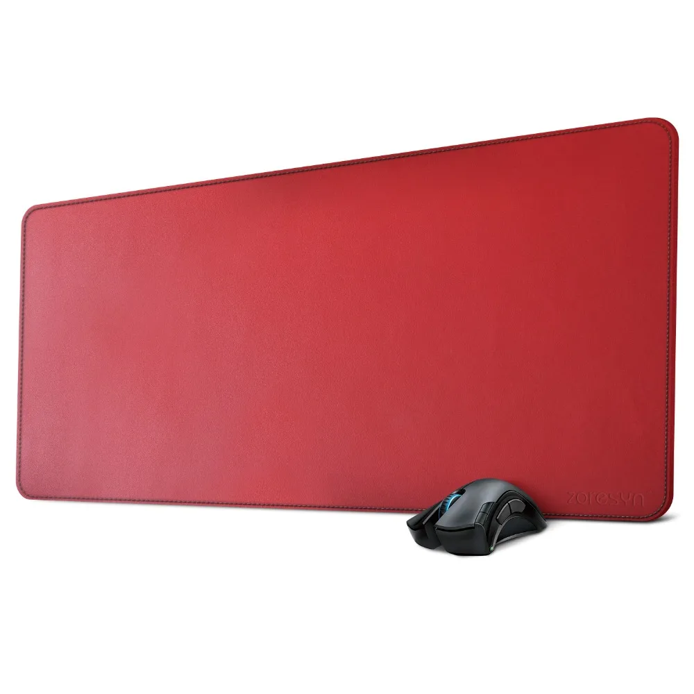 Zoresyn 90x40cm Extended Waterproof PU Leather Computer Desk Pads Large