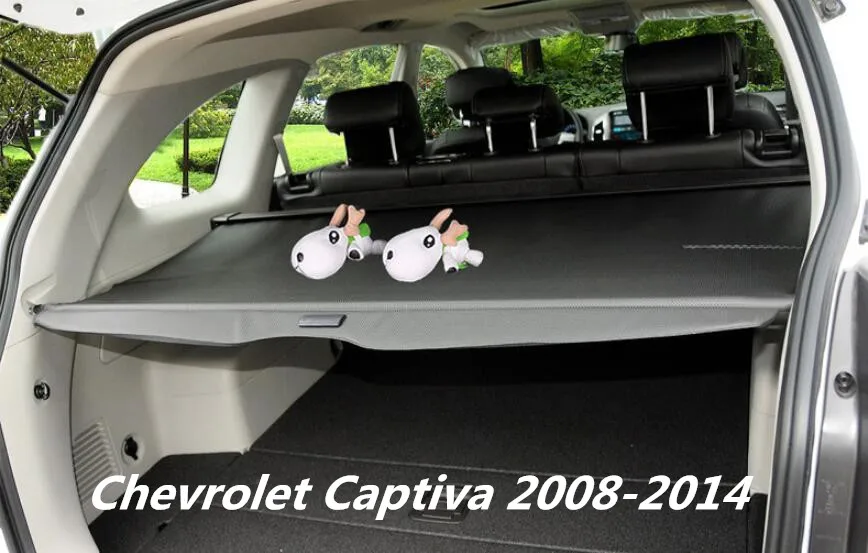 

JINGHANG Car Rear Trunk Security Shield Cargo Cover For Chevrolet Captiva 2008-2014 High Quali Auto Accessories Black Beige