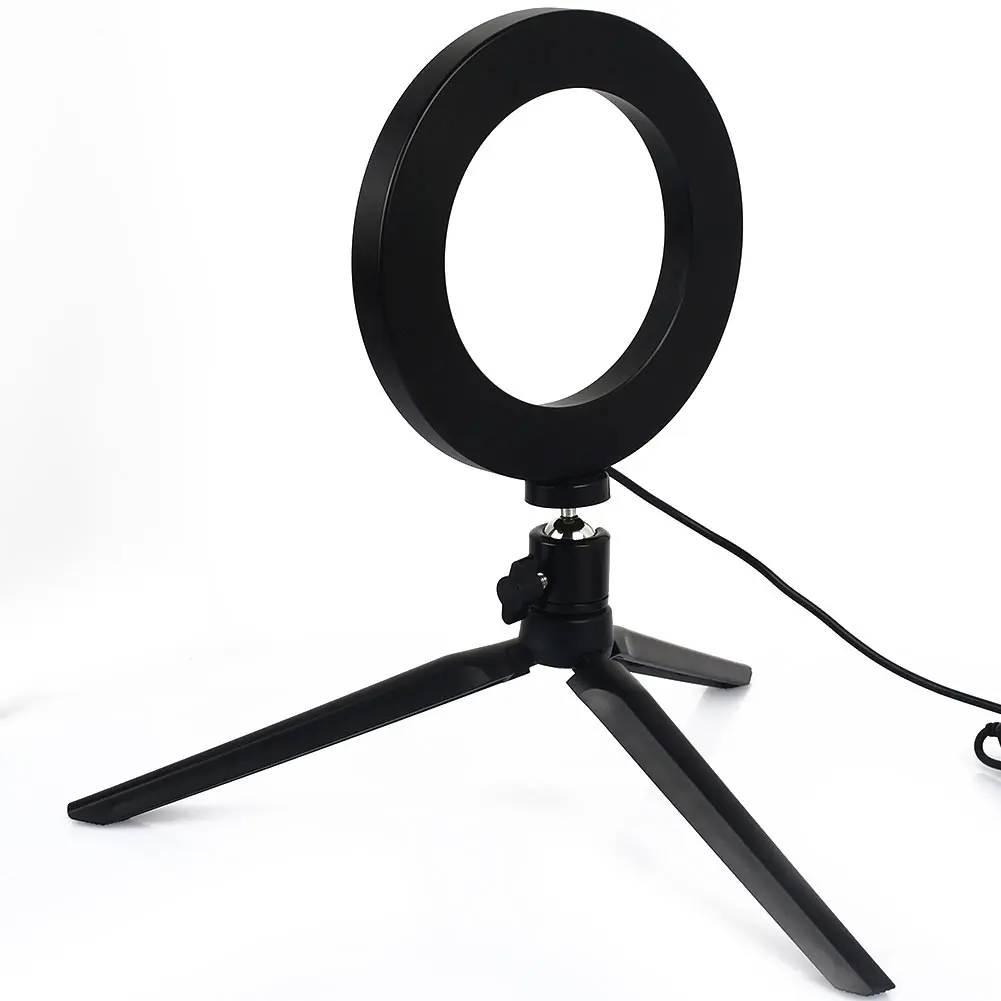 Portable Ajustable 6 Inch LED Ring Light W/Tripod Dimmable Camera Selfie Universal Shooting Makeup Photo Sudio
