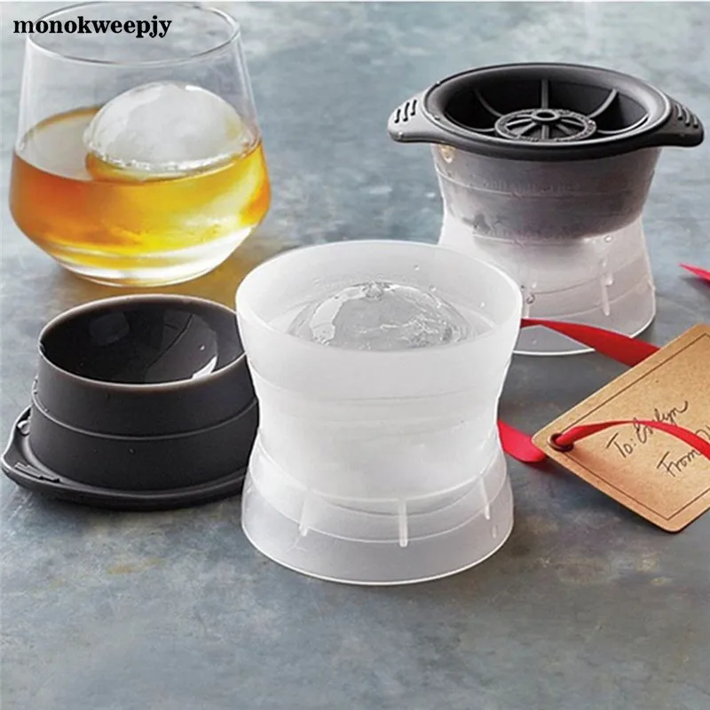 

1PCS DIY Food Grade Silicone Ice Cube Mould Sphere Ice Molds Ice Ball Maker For Slow Melting Beverage Chillers For Bar
