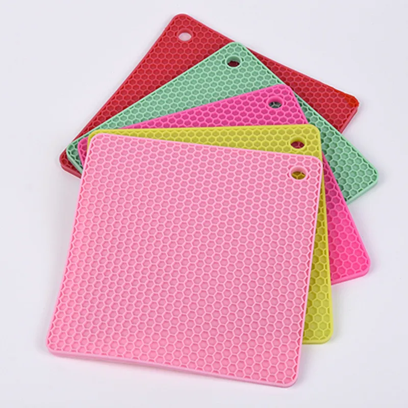 Kuki fun 83G Silica Gel Circular Silicone Placemats Rubber