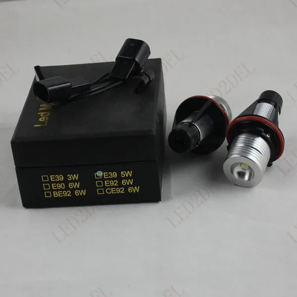 

6500K Angel Eyes 5W LED Ring Marker Light Bulbs For BMW E39 E60 E63 E64 E53 5 6 7 X5