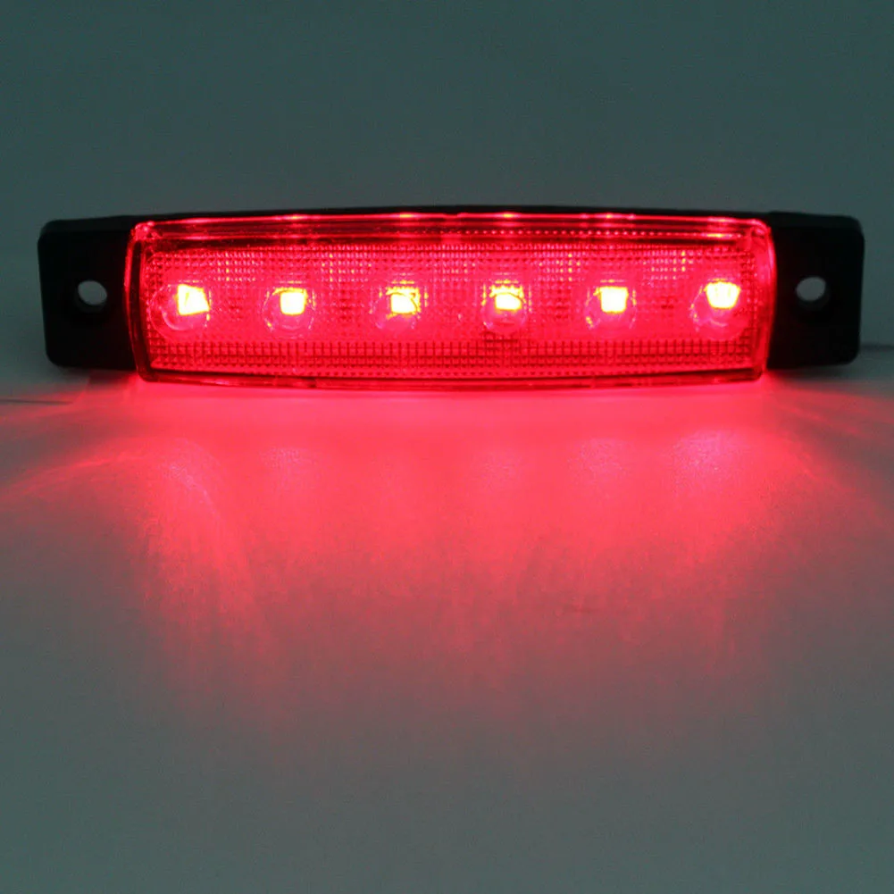 10 шт. 6LED 12В прицеп для грузовика боковые габаритные индикаторы светильник