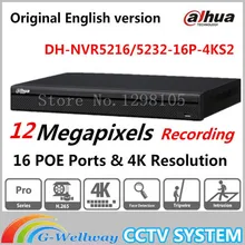 DaHua Original English Version 16/32 Channel 1U 16PoE Ports 4K Network Video Recorder NVR5216-16P-4KS2 & NVR5232-16P-4KS2 H.265