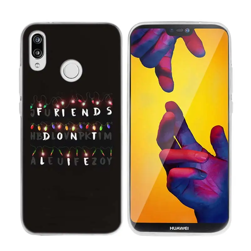 KMUYSL странные вещи плакат ТПУ чистый мягкий чехол для huawei P20 P10 P8 P9 mate 10 Lite P Smart Mini Pro - Цвет: 021