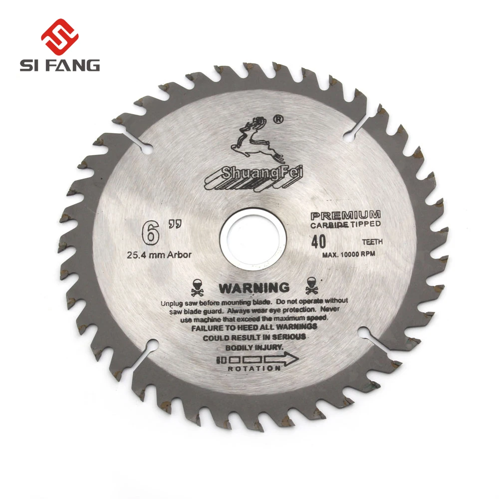 

2Pcs 6"150mm 40T 60T Saw Blade Carbide Tipped Wood Cutting Disc Wheel For DIY & Decoration General Cutter Tool
