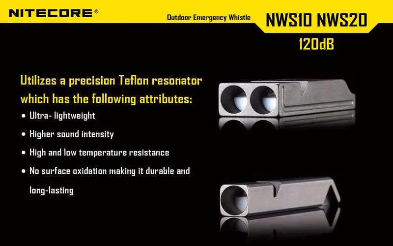 Nitecore NWS10  NWS20 Outdoor Emergency Whistle (16)