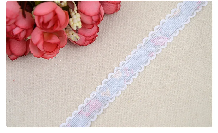 Grosgrain ленты печатные Flowe в горошек 15 мм Высокое качество DIY Одежда для свадьбы Вышивание и Ткань Интимные аксессуары bbxu-045