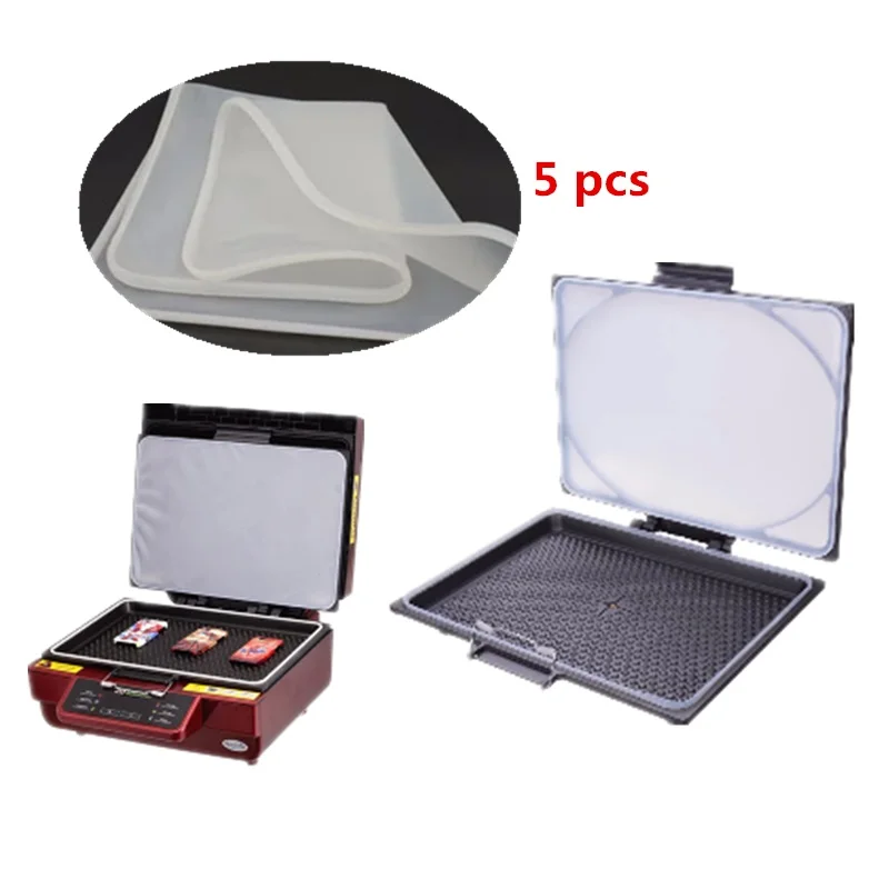 

5 PCS Silicone Vacuum Sheet 3D Silicone Film for ST-3042 3D Sublimation Transfer Heat Press Machine