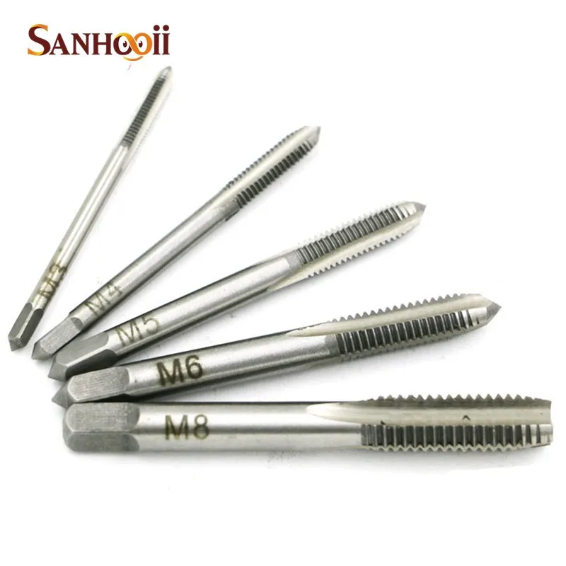 

HSS Spiral Fluted Machine Screw Tap M3 M4 M5 M6 M8 Spiral Pointed Taps DIY Tool