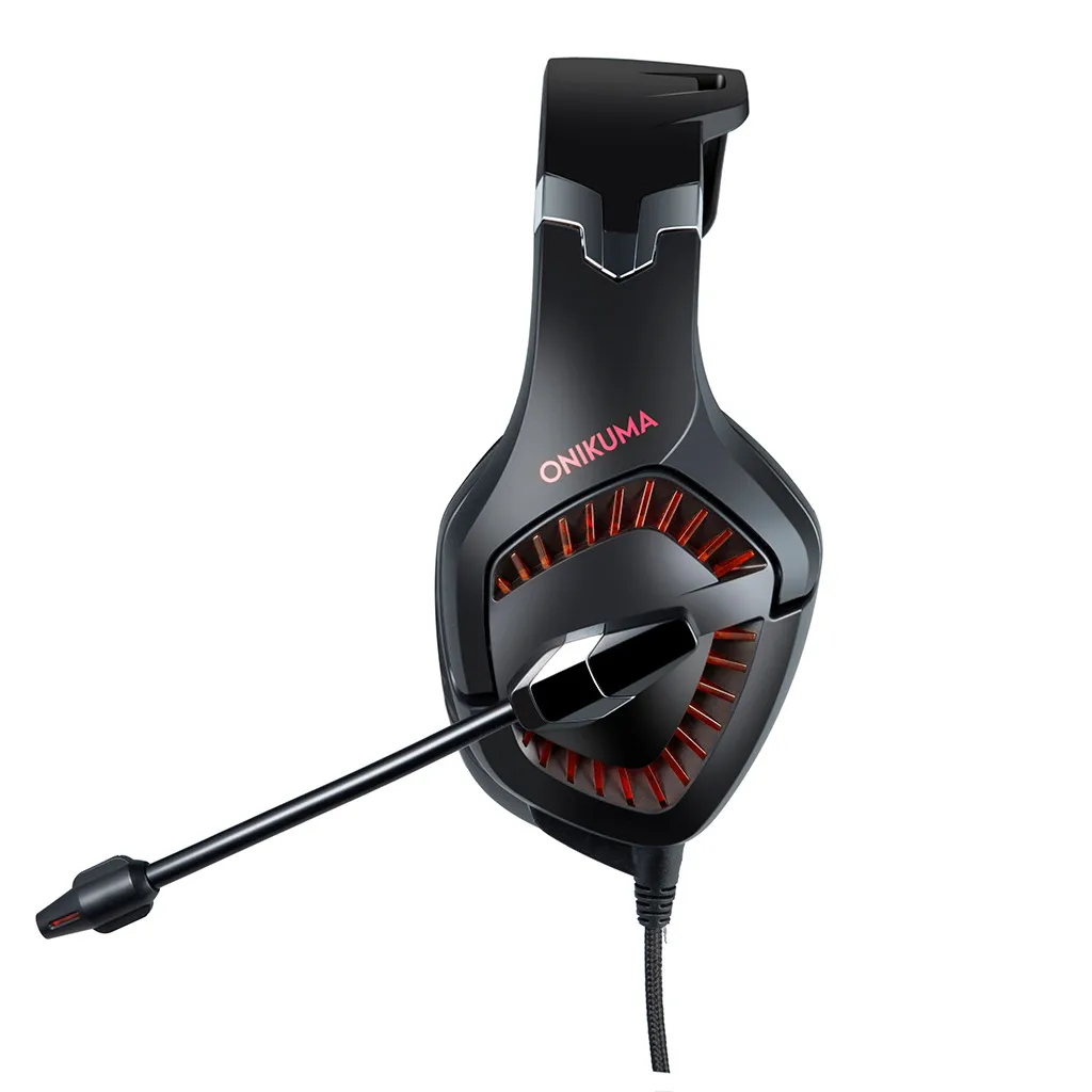 Onikuma K1 Pro PS4 игровая гарнитура бас Игровые наушники шлем для ПК мобильного телефона Xbox One планшет с микрофоном#25