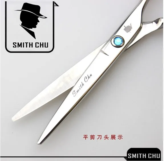 Salão de Cabeleireiro Corte de Cabelo 6.0 Profissional Tesoura Diluindo Smith Chu Tesoura Barbeiro Navalha Japão 440c Cabelo Clipper Lzs0008 10 scissor gun