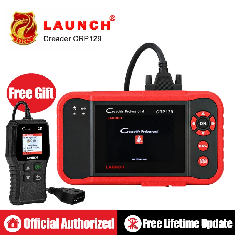 

Launch X431 Creader CRP129 Auto Code Reader OBD2 Scanner OBDII Diagnostic Tool Car Automotive Scan Tools Creader VIII 8 ABS SRS
