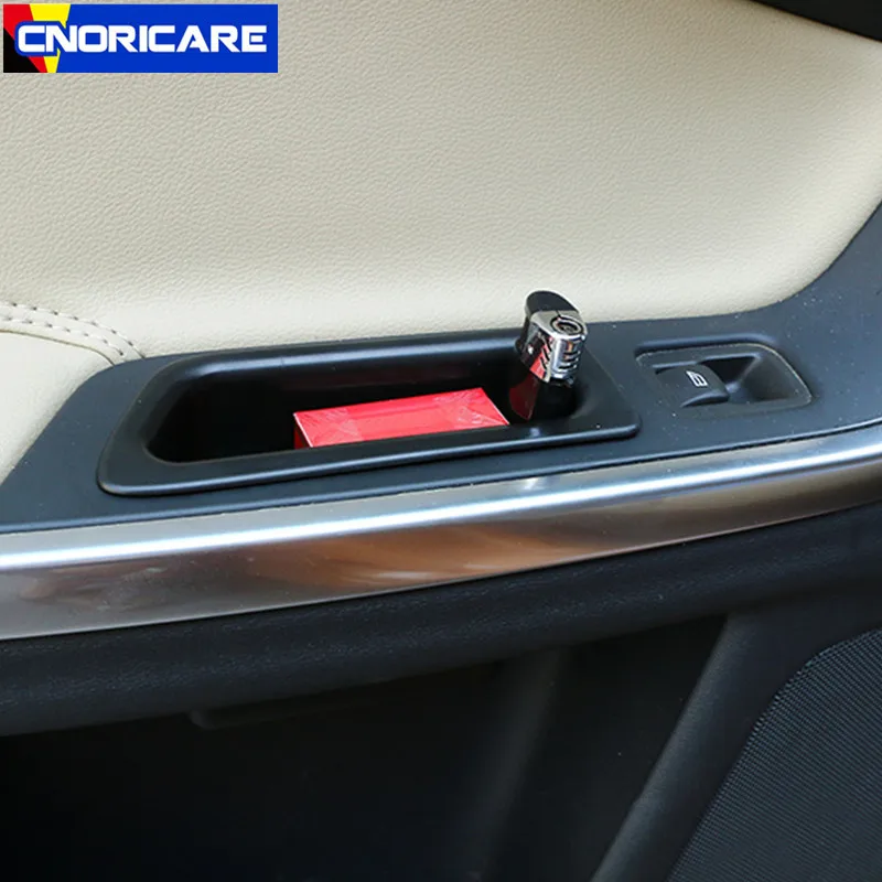 Автомобильный стиль, коробка для хранения дверей, декоративная накладка для Volvo S60 V60 2011-17 ABS, аксессуары для интерьера