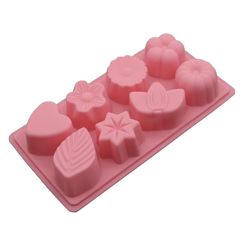 

New 3d Chocolate Love Cake Decorative Mold Soap Silicone Forms Leaf Flower Sunflower Snowflake Fondool Clay Ice Mold for kitchen