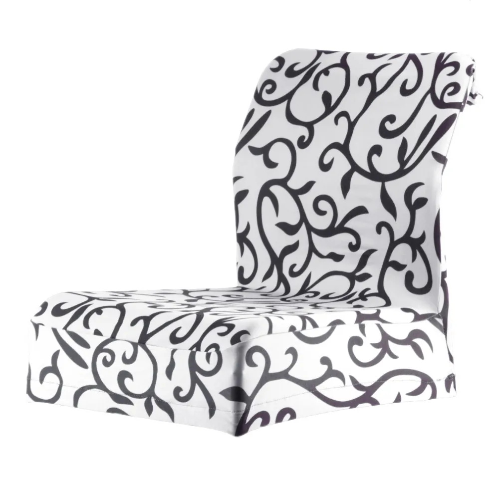 Jacquard Printed Chair Cover Thickening Stretch Brief self-adjusting Elastic Soft el Dining Office Wedding Half Chair Covers