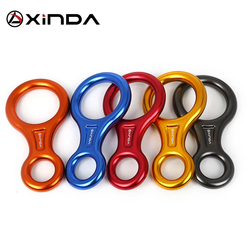 XINDA Rock Climbing 8-Shape Eight Ring Abseiling Device 45KN
