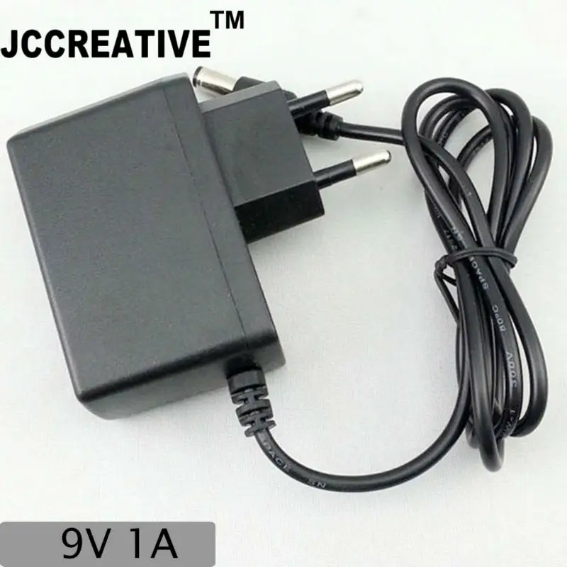 JCCREATIVE 1000ma ес вилку в 5.5 2.5 мм 2.1 9v1a 12 месяцев гарантии 9 В 1a адаптер питания|9v 1a|9v power