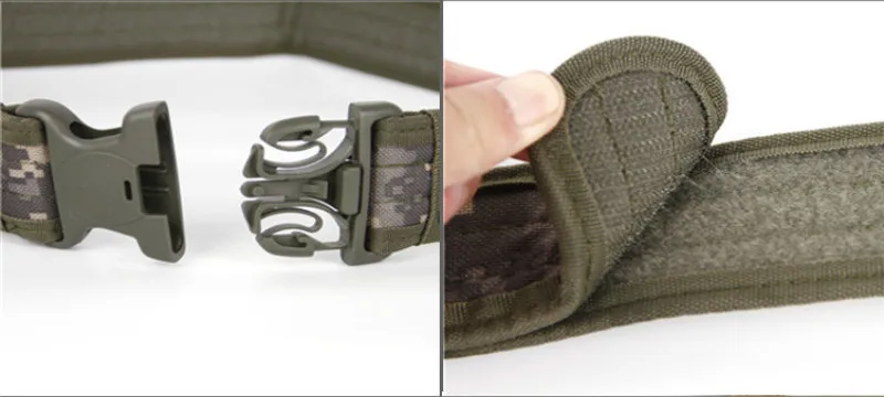2020 Army Style Thicken Combat Belts Quick Release Tactical Belt Fashion Men Canvas Waistband Outdoor Hunting Accessories 130cm mens black belt