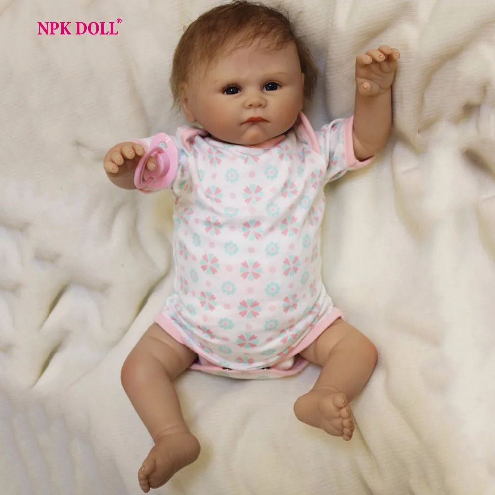 

20 inches Silicone Dolls Reborn Boneca Reborn Babies Doll Girls Kids Birthday Gift Toys Brinquedo